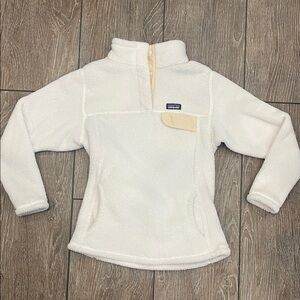 Patagonia Kids Cream Fleece Pullover